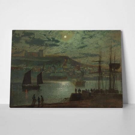 Πινακας σε καμβά JOHN ATKINSON - WHITBY HARBOUR 1874