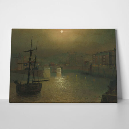 Πινακας σε καμβά JOHN ATKINSON - WHITBY HARBOUR