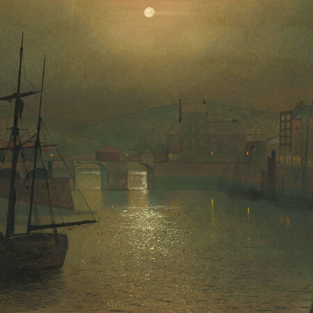 Πινακας σε καμβά JOHN ATKINSON - WHITBY HARBOUR - John Atkinson Sticky 5