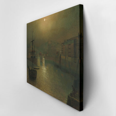 Πινακας σε καμβά JOHN ATKINSON - WHITBY HARBOUR - John Atkinson Sticky 2