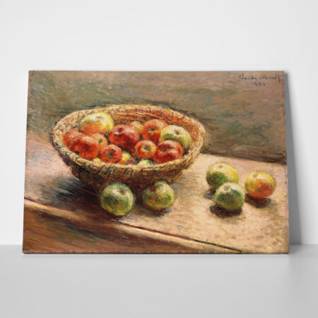 Πινακας σε καμβά MONET - A BOWL OF APPLES - Monet Claude