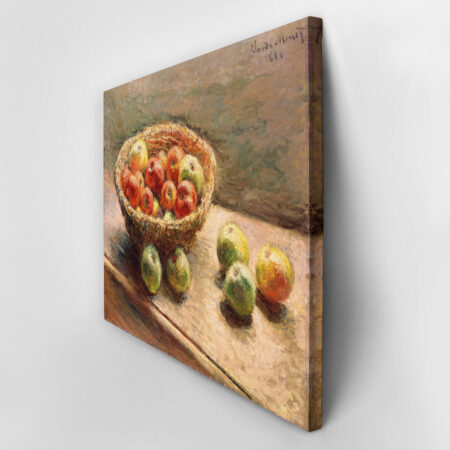 Πινακας σε καμβά MONET - A BOWL OF APPLES - Monet Claude Sticky 2