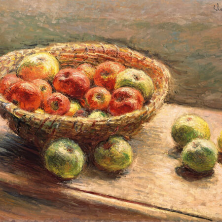 Πινακας σε καμβά MONET - A BOWL OF APPLES - Monet Claude Sticky 5