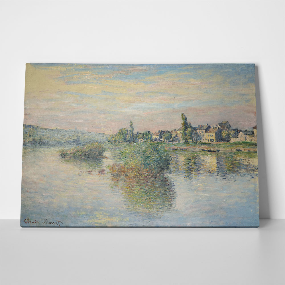Πινακας σε καμβά MONET - BANKS OF THE SAINE AT LAVACOURT