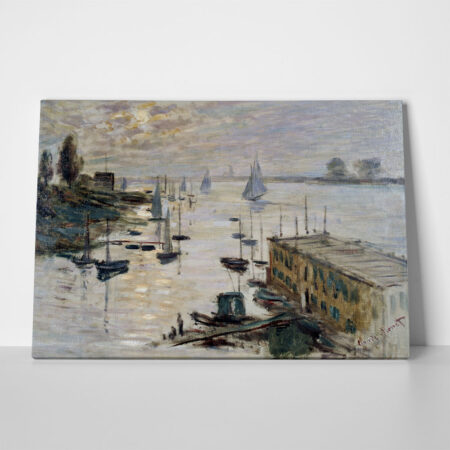 Πινακας σε καμβά MONET - THE POOL SEEN FROM THE BRIDGE - Monet Claude