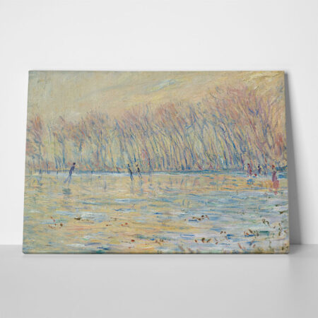 Πινακας σε καμβά MONET - THE SKATERS AT GIVERNY - Monet Claude