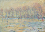 Πινακας σε καμβά MONET - THE SKATERS AT GIVERNY