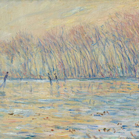 Πινακας σε καμβά MONET - THE SKATERS AT GIVERNY - Monet Claude Sticky 5