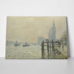 Πινακας σε καμβά MONET - THE THAMES BELOW WESTMINSTER