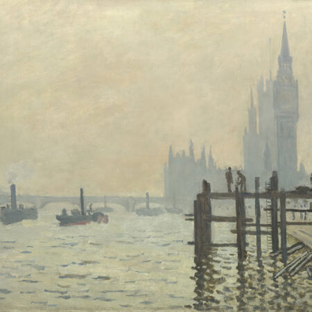Πινακας σε καμβά MONET - THE THAMES BELOW WESTMINSTER - Monet Claude Sticky 5