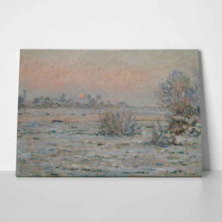 Πινακας σε καμβά MONET - WINTER SUN AT LAVACOURT - Monet Claude