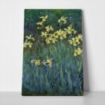 Πινακας σε καμβά MONET - YELLOW IRISES