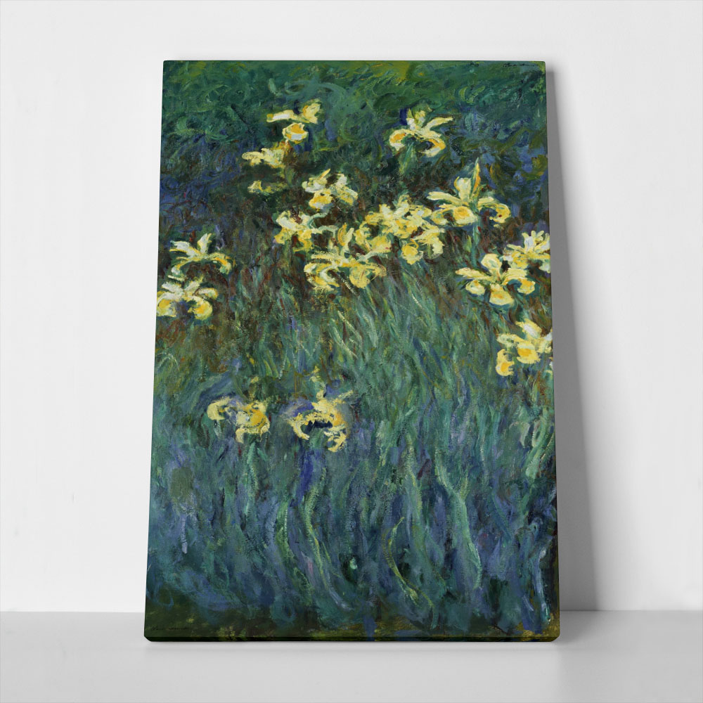 Πινακας σε καμβά MONET - YELLOW IRISES