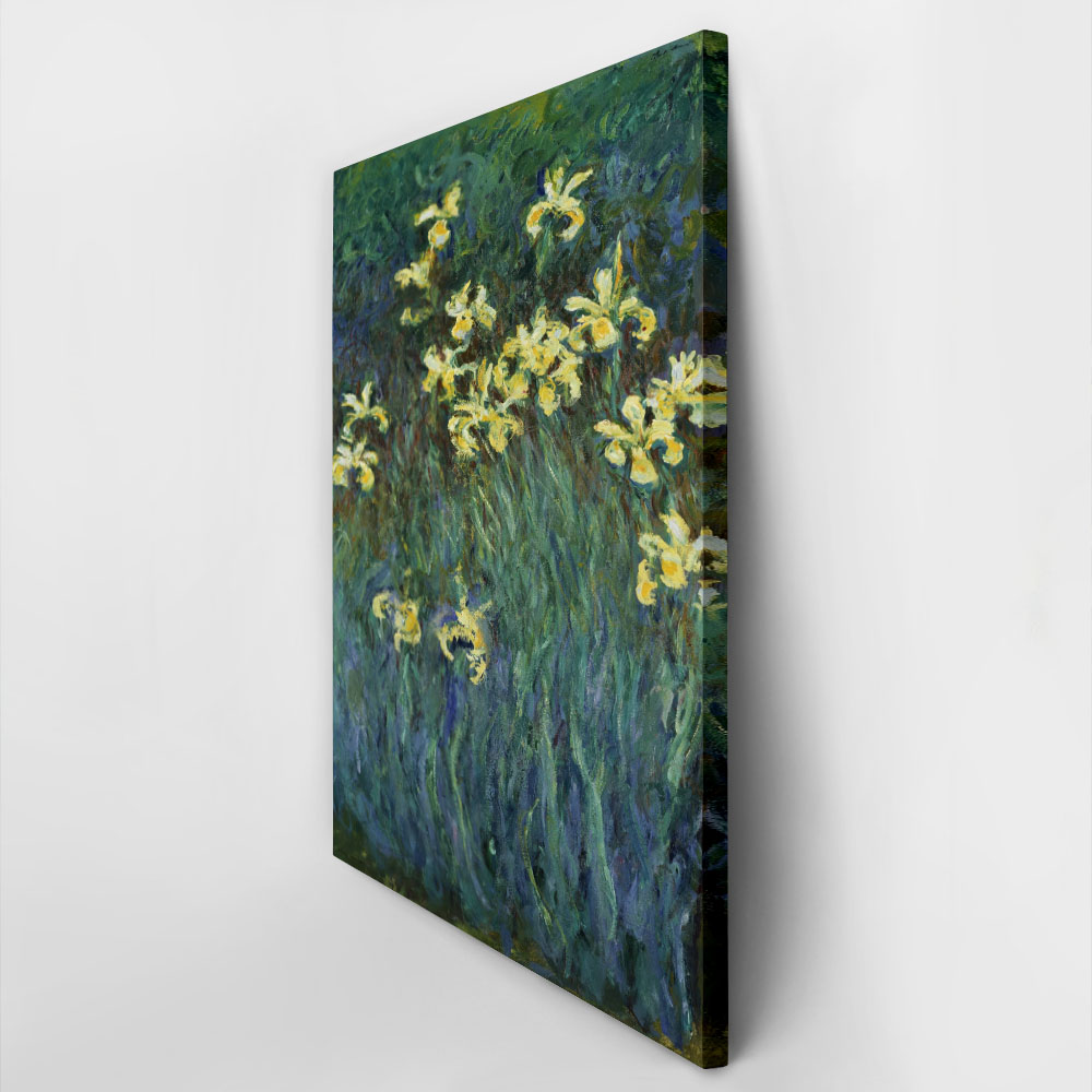 Πινακας σε καμβά MONET - YELLOW IRISES