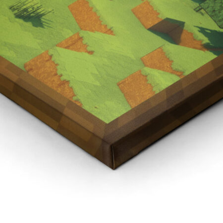 Πινακας σε καμβά VIDEO GAME BLOCKS SCENERY 2 - Πινακες σε καμβα Sticky 2