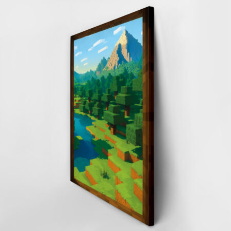 Πινακας σε καμβά VIDEO GAME BLOCKS SCENERY 2 - Πινακες σε καμβα Sticky 3