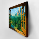 Πινακας σε καμβά VIDEO GAME BLOCKS SCENERY