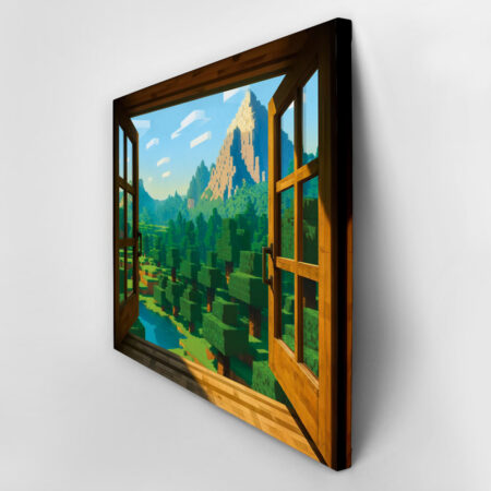 Πινακας σε καμβά VIDEO GAME BLOCKS SCENERY - Πινακες σε καμβα Sticky 3