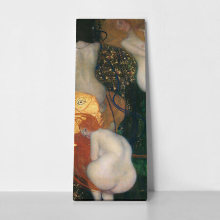 Πίνακας Πανοραμικός σε καμβά KLIMT - GOLDFISH PANORAMIC - Gustav Klimt
