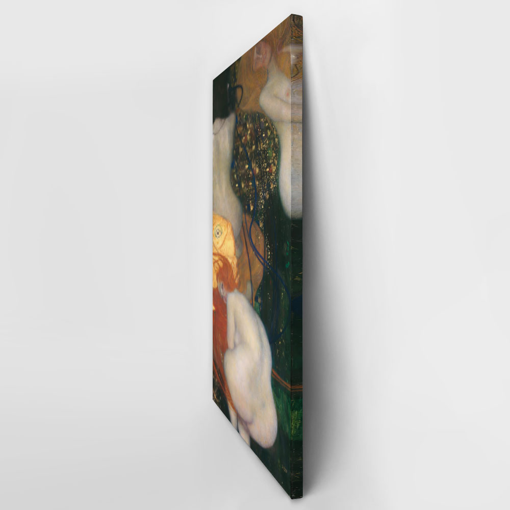 Πίνακας Πανοραμικός σε καμβά KLIMT - GOLDFISH PANORAMIC