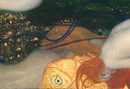 Πίνακας Πανοραμικός σε καμβά KLIMT - GOLDFISH PANORAMIC - Gustav Klimt Sticky 5