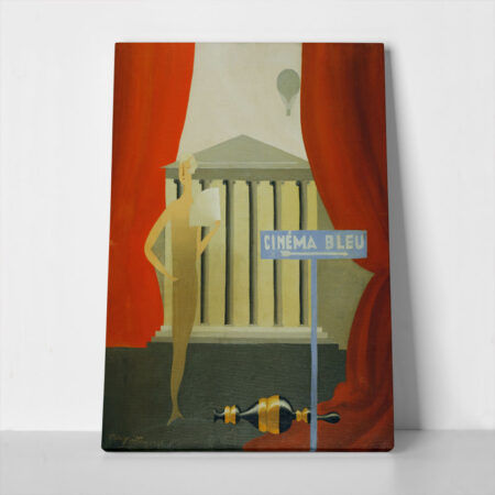 Πινακας σε καμβά MAGRITTE - BLUE CINEMA - Magritte Rene
