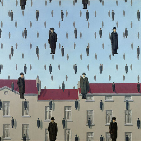 Πινακας σε καμβά MAGRITTE - GOLCONDA - Magritte Rene Sticky 5