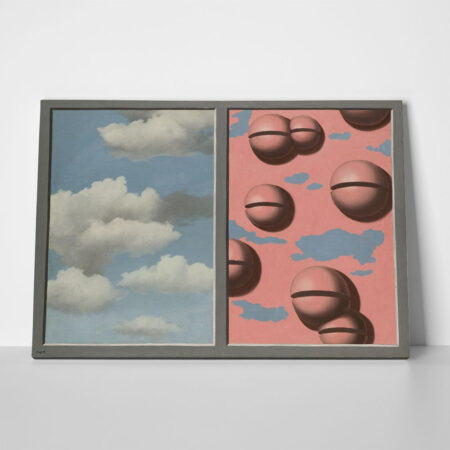 Πινακας σε καμβά MAGRITTE - PINK BELLES TATTERED SKIES - Magritte Rene