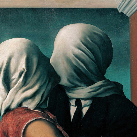 Πινακας σε καμβά MAGRITTE - THE LOVERS II - Magritte Rene Sticky 5