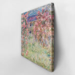 Πίνακας σε καμβά MONET - THE HOUSE AMONG THE ROSES