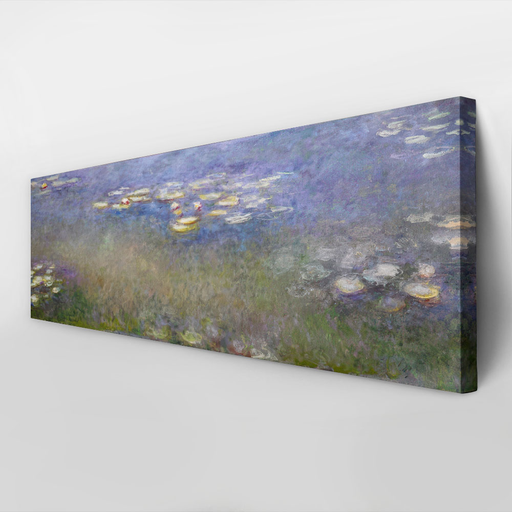 Πίνακας Πανοραμικός σε καμβά MONET - WATER LILIES