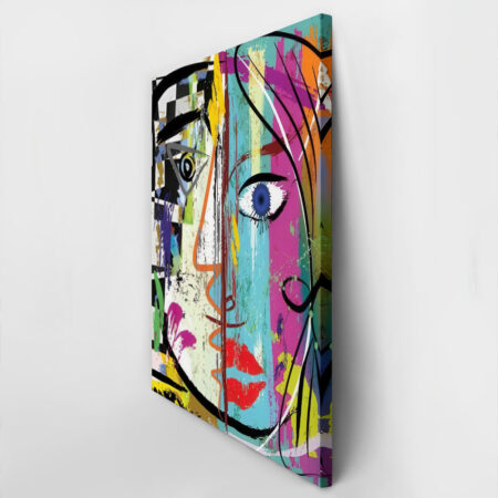 Πινακας σε καμβά ABSTRACT ART FACE PICASSO STYLE - Pablo Picasso Sticky 2