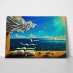 Πινακας σε καμβά DALI - BOOK TO BIRDS