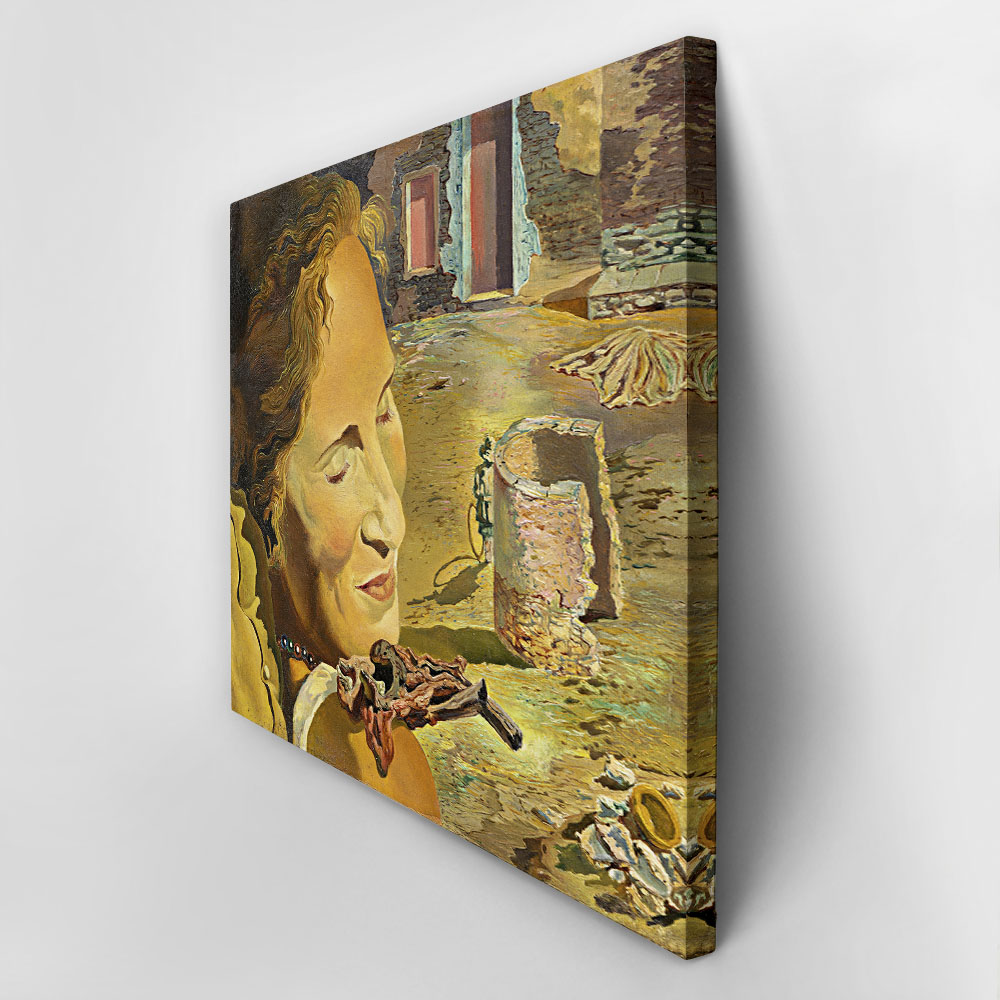 Πινακας σε καμβά DALI - PORTRAIT OF GALA WITH TWO LAMB CHOPS BALANCED ON HER SHOULDER