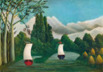 Πινακας σε καμβά HENRI ROUSSEAU - BANKS OF THE OISE