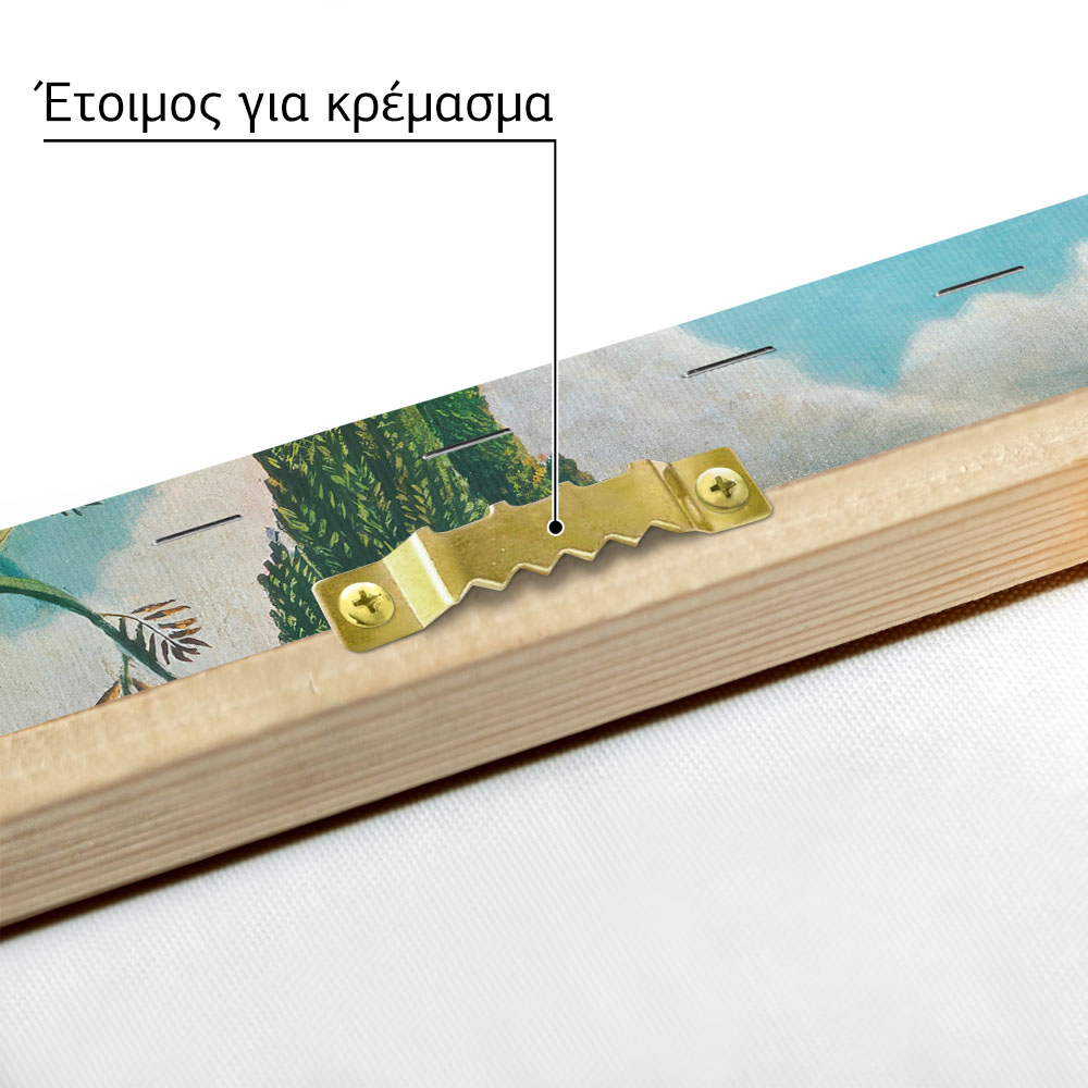 Πινακας σε καμβά HENRI ROUSSEAU - BANKS OF THE OISE