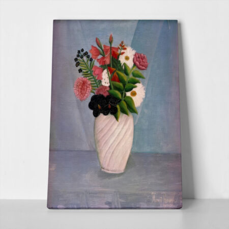 Πινακας σε καμβά HENRI ROUSSEAU - BOUQUET OF FLOWERS 2 - Henri Rousseau