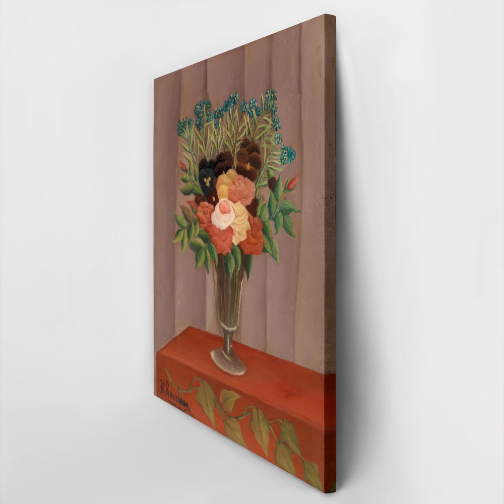 Πινακας σε καμβά HENRI ROUSSEAU - BOUQUET OF FLOWERS 3