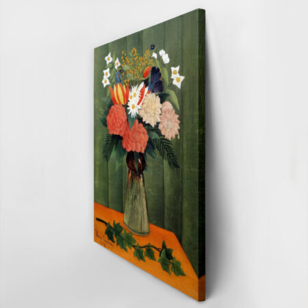 Πινακας σε καμβά HENRI ROUSSEAU - BOUQUET OF FLOWERS WITH AN IVY BRANCH 1909 - Henri Rousseau Sticky 2