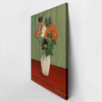 Πινακας σε καμβά HENRI ROUSSEAU - BOUQUET OF FLOWERS WITH CHINA ASTERS AND TOKYOS
