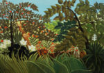 Πινακας σε καμβά HENRI ROUSSEAU - EXOTIC LANDSCAPE