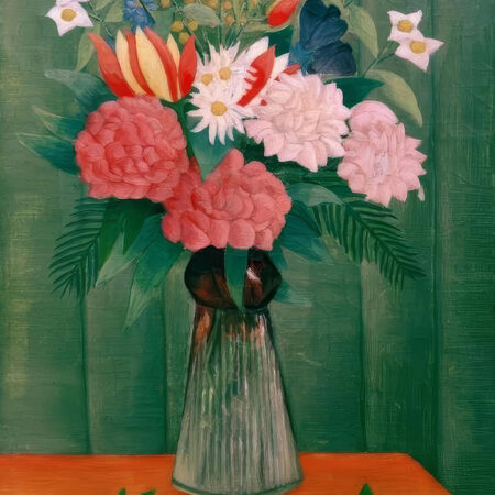 Πινακας σε καμβά HENRI ROUSSEAU - FLOWERS IN A VASE - Henri Rousseau Sticky 5