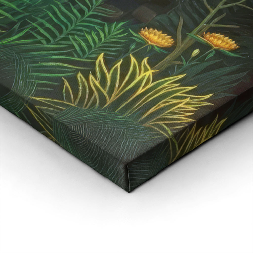Πινακας σε καμβά HENRI ROUSSEAU - JUNGLE WITH TIGER
