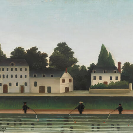 Πινακας σε καμβά HENRI ROUSSEAU - LANDSCAPE AND FOUR FISHERMEN - Henri Rousseau Sticky 5