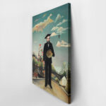 Πινακας σε καμβά HENRI ROUSSEAU - MYSELF PORTRAIT-LANDSCAPE