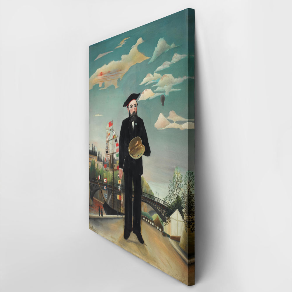Πινακας σε καμβά HENRI ROUSSEAU - MYSELF PORTRAIT-LANDSCAPE