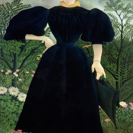 Πινακας σε καμβά HENRI ROUSSEAU - PORTRAIT OF A WOMAN - Henri Rousseau Sticky 5
