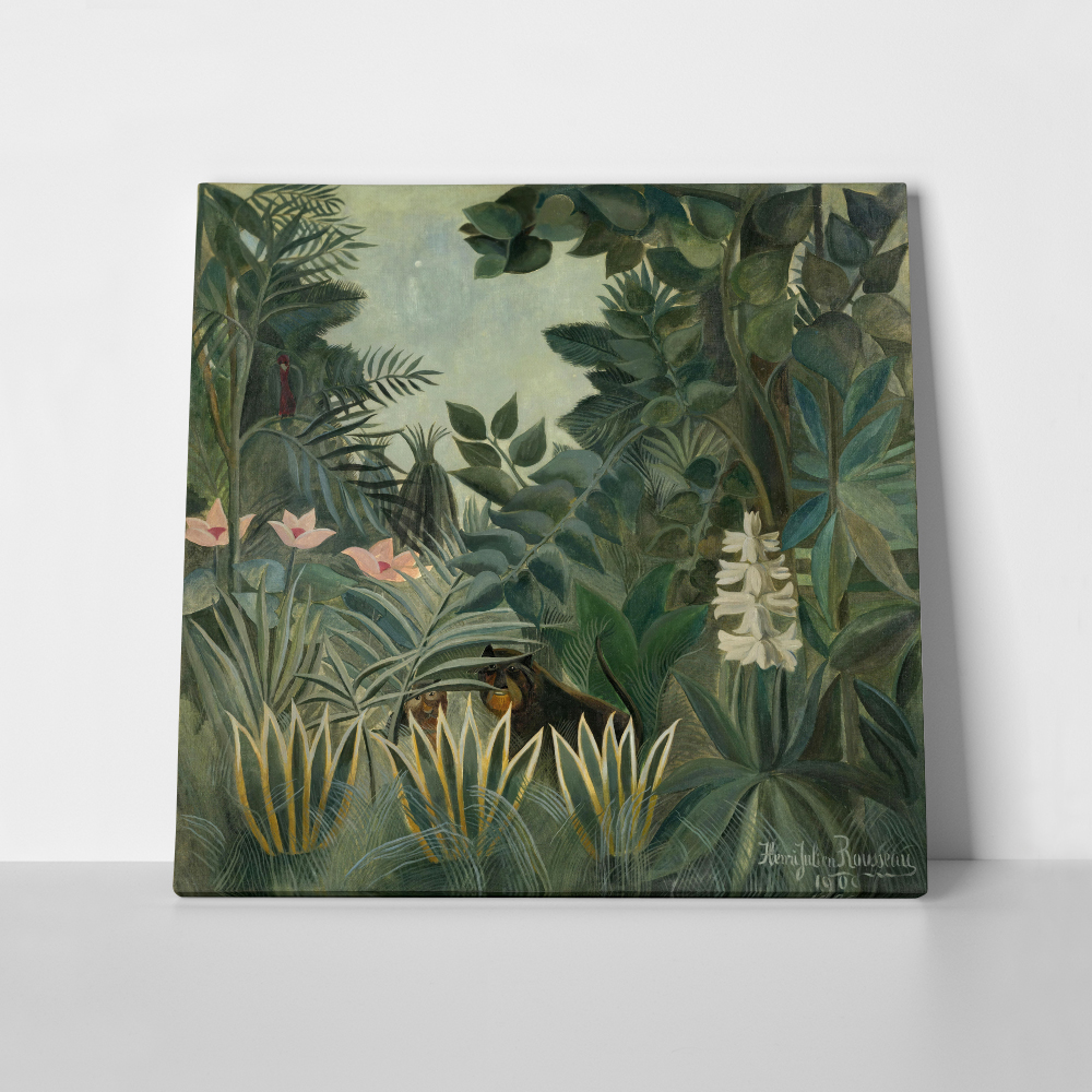 Πίνακας σε καμβά HENRI ROUSSEAU - THE EQUATORIAL JUNGLE