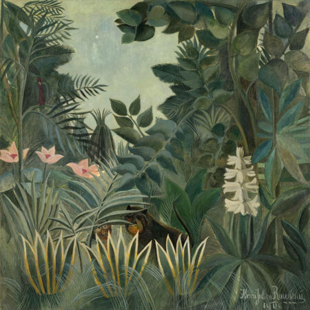Πίνακας σε καμβά HENRI ROUSSEAU - THE EQUATORIAL JUNGLE - Henri Rousseau Sticky 5