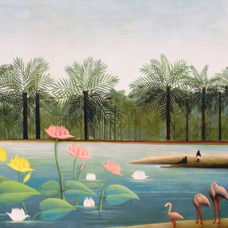 Πινακας σε καμβά HENRI ROUSSEAU - THE FLAMINGOS - Henri Rousseau Sticky 5